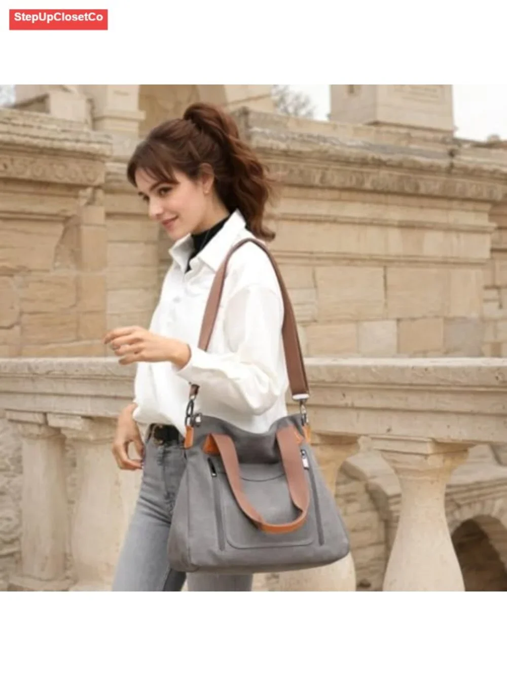 N/A canvas handbag
